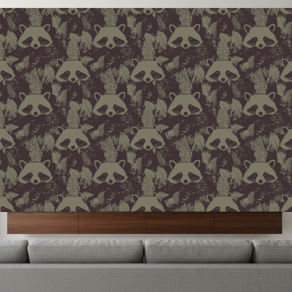 Raccoons Haze in Olive — residential