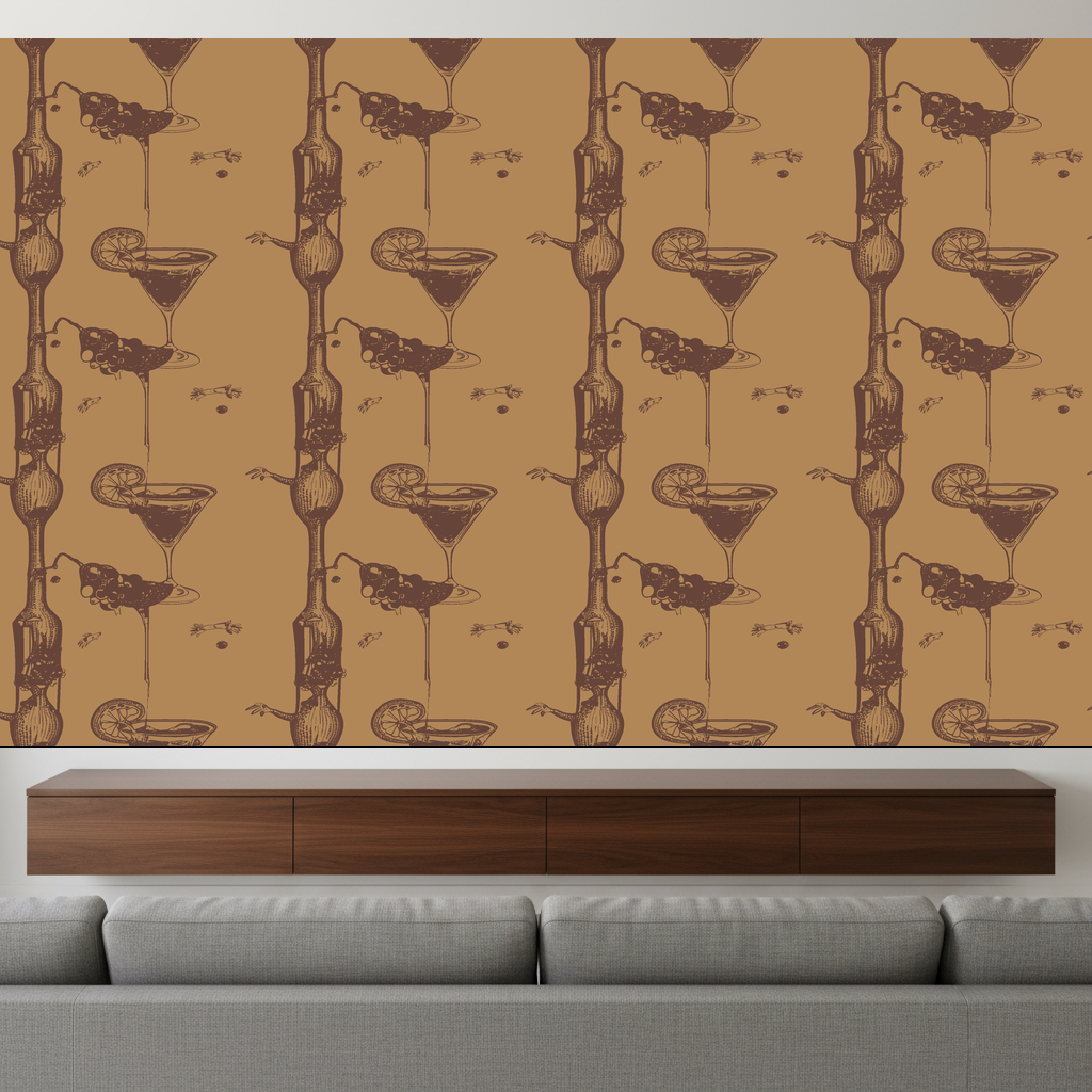 Giraffes Tipple in Amber — residential