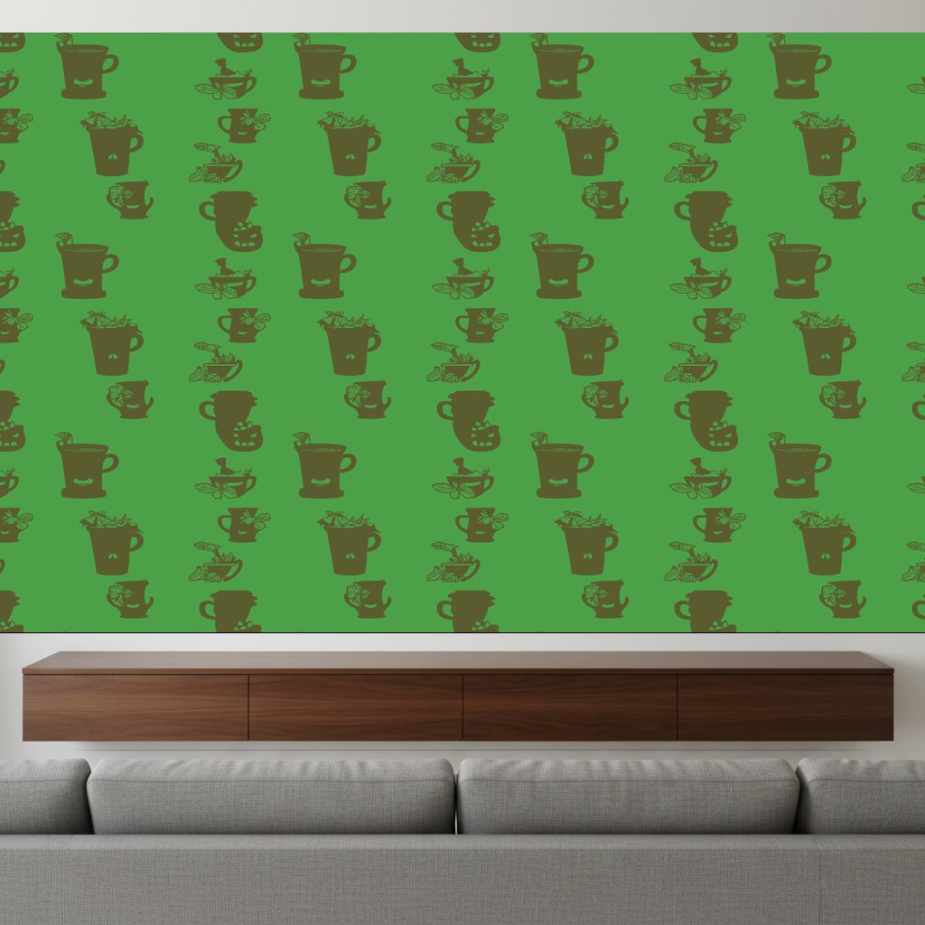 Capybaras Bacchanal in Sage — residential