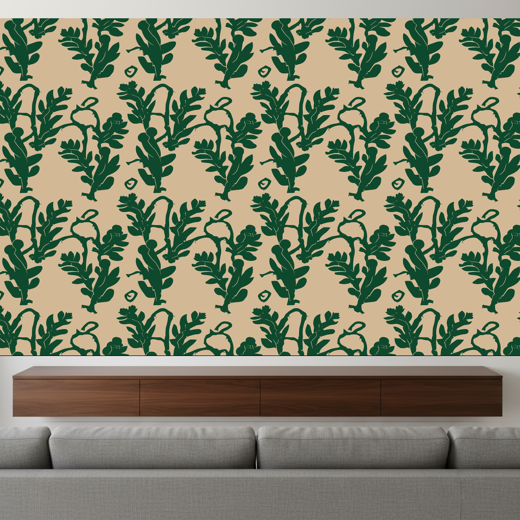 Giraffes Saunter in Apricot — residential
