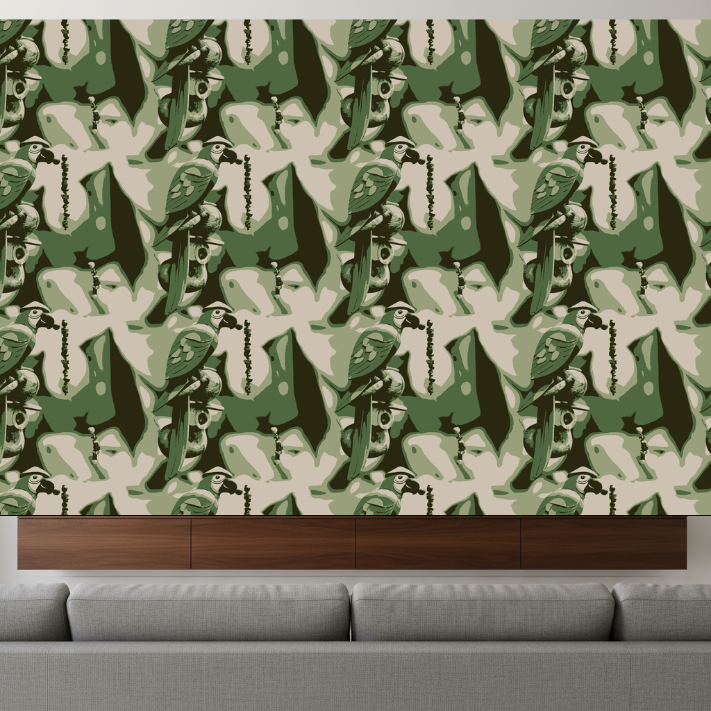 Parrots Toast in Sage — residential