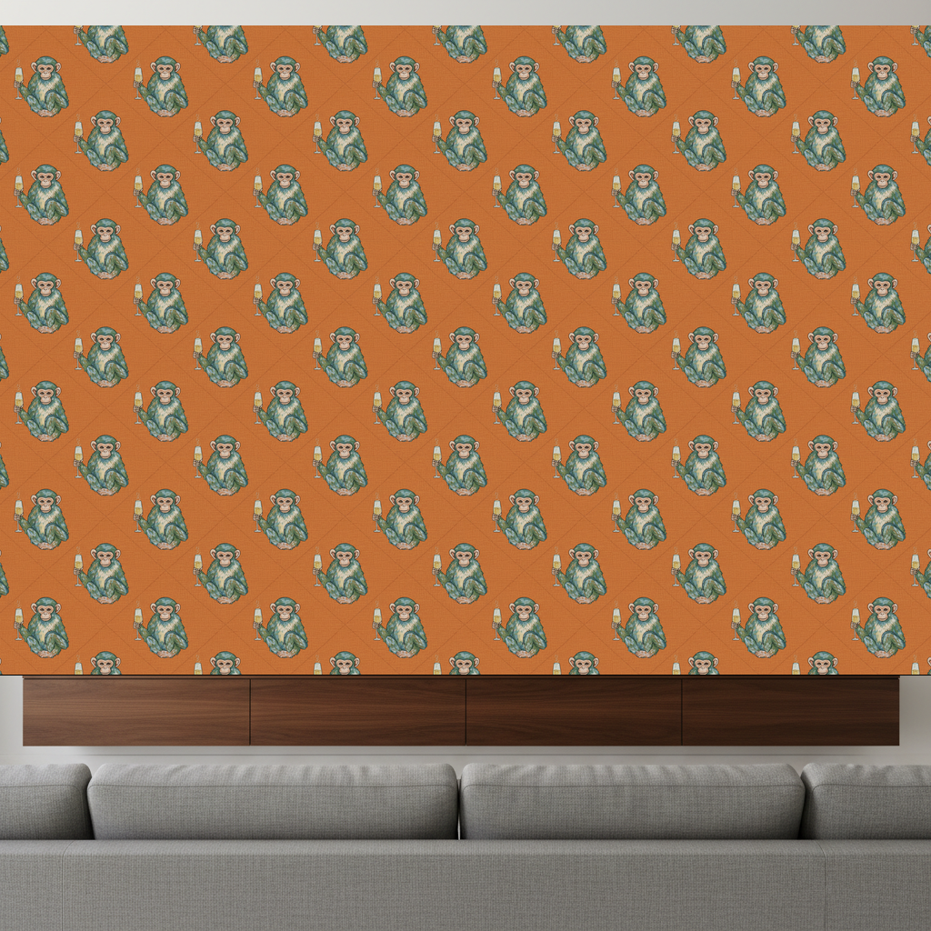 Monkeys Nightcap in Apricot — residential
