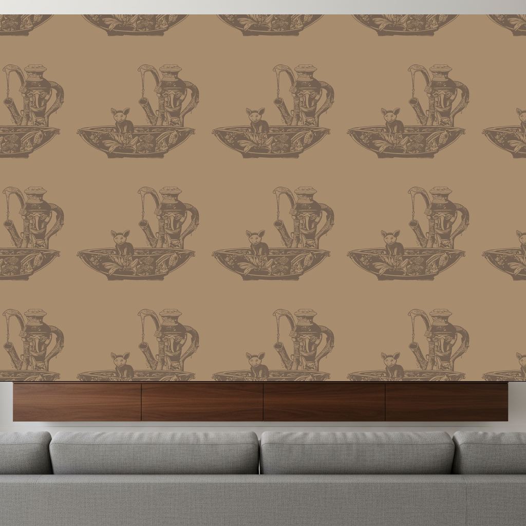 Elephants Spree in Apricot — residential